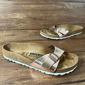 Birkenstock Madrid Rose Gold Slides Sandals Women’s Size 6 (37) Shoes